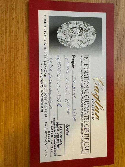 златни обеци с диаманти Алтънбаш със сертификат