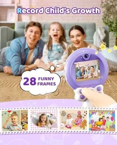 Нова Детска 1080P HD селфи камера, подарък за момичета 3-9 г. играчка