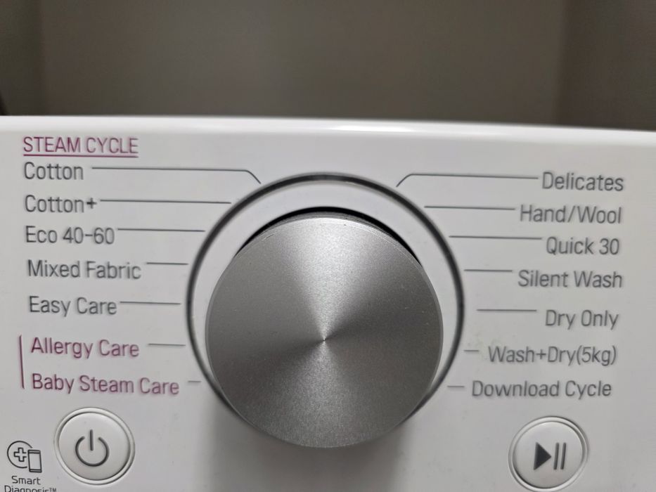 Masina de spalat rufe frontala cu uscator LG F4DN409S1, Clasa A, Steam