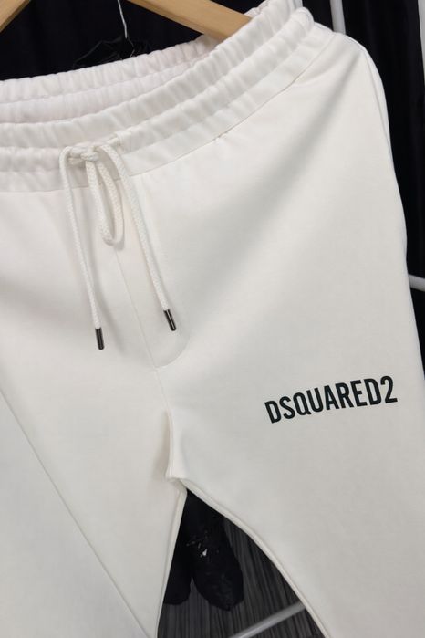 Trening DSQUARED2 bărbați alb – bumbac gros – mărimea L –