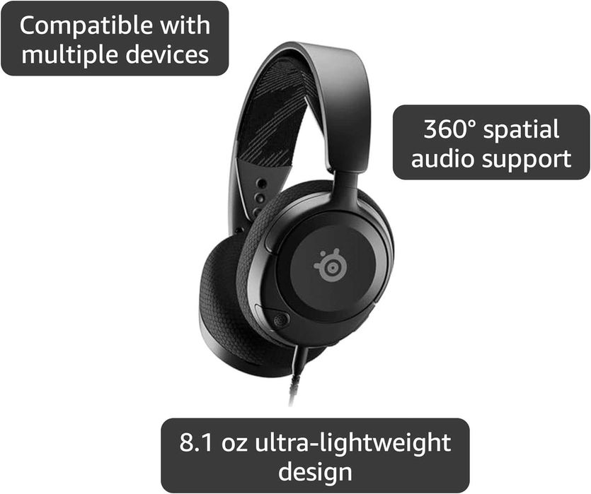 Гейминг слушалки SteelSeries Arctis Nova 1