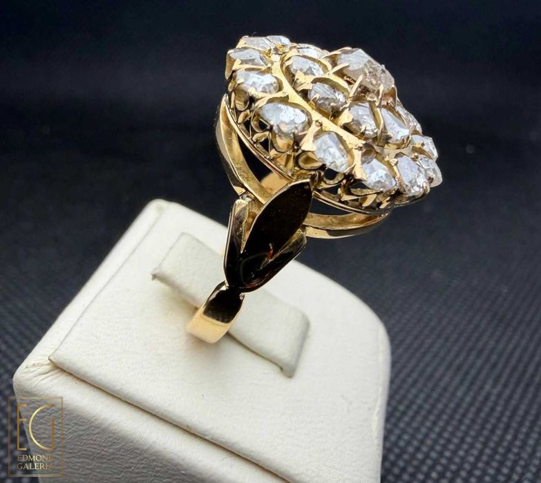 Inel din aur, decorat cu diamante, prima jumătate a sec. XX