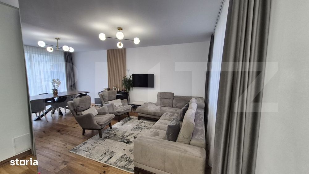 Casa cu 3 dormitoare, 100 mp, teren 202 mp, zona Baritiu