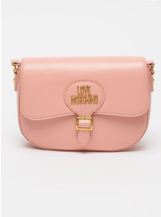 Love Moschino Розова чанта през рамо
