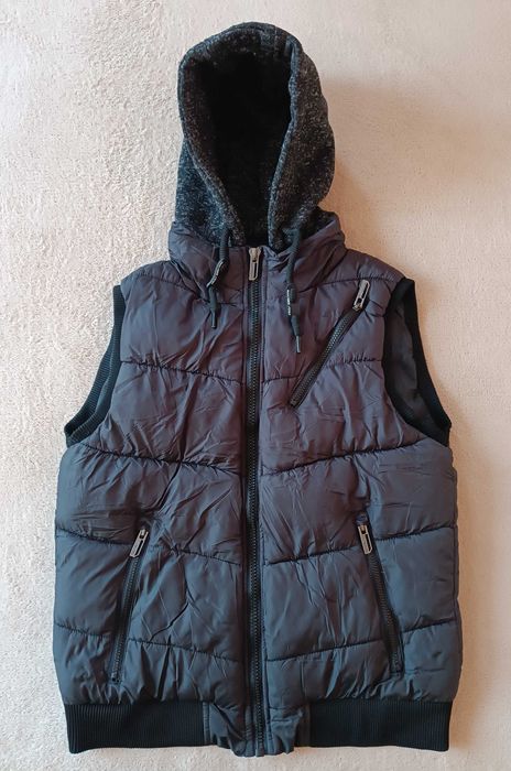 Мъжки дебел елек със качулка-Much More