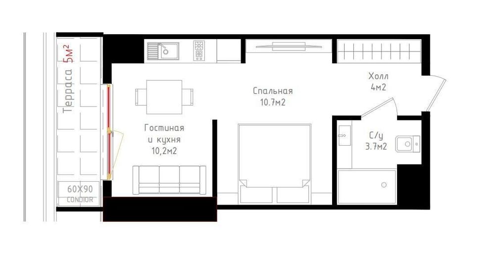 Продаётся ЖК RESIM | 1/12/24 | 38 м² | Вид на Ашхабад парк