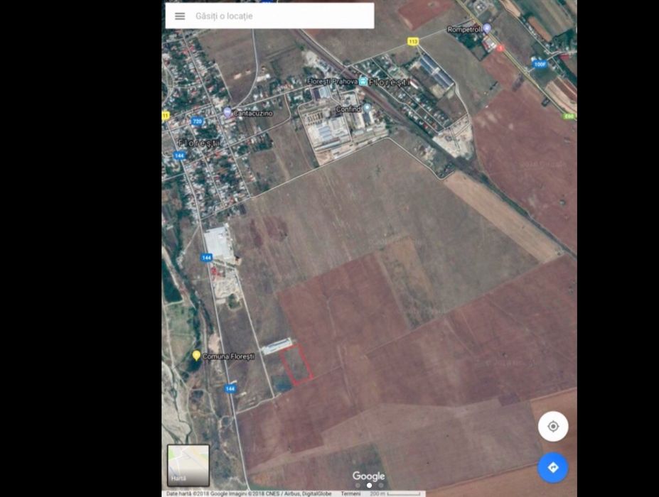 Teren intravilan 17.500 m² – Zonă Industrială Florești PH – 192 m deschidere – Utilități in vecinate– 385.000 €