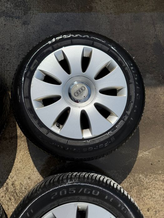 Jante cu anvelope 16 iarna audi a4 b7 a6 c6 4f