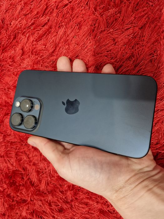 -Iphone 15Pro Max, 256Gb, 8Ram, Blue Titanium, bat-86%, semne usoare u