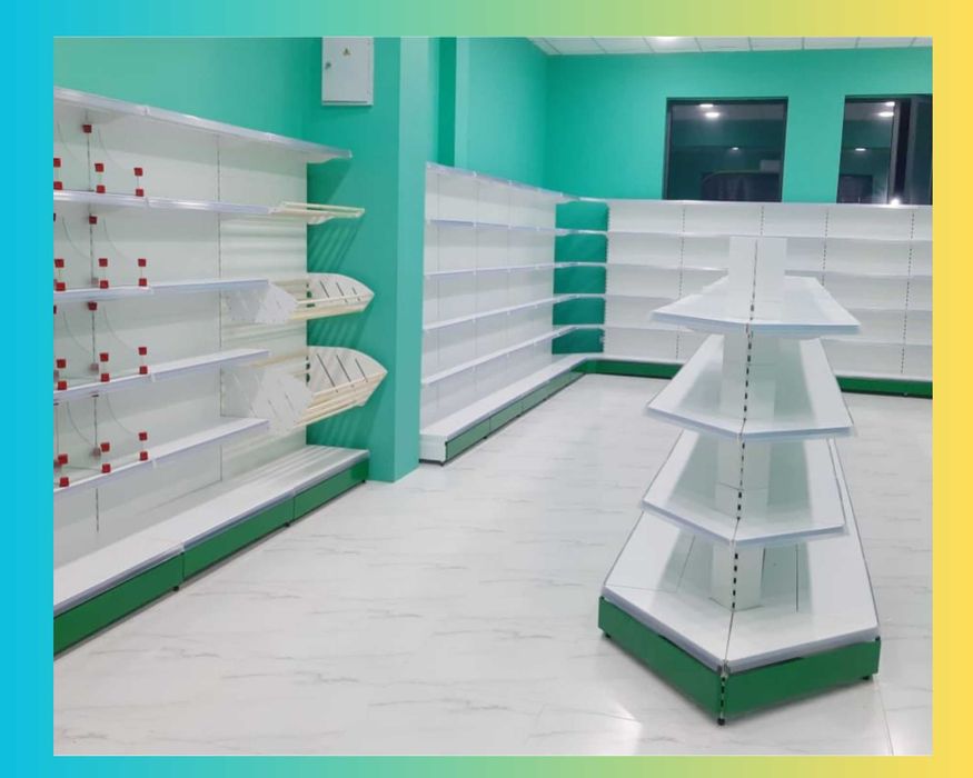 Стеллаж металлический сборный, полка стеллаж, полка металлическая tats