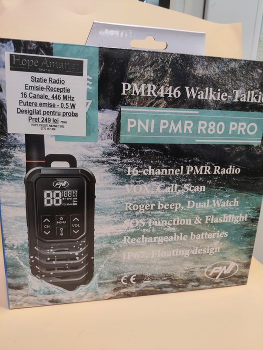Hope Amanet P8 Statie Radio Pni PMR R80 Pro 16 canale 446mhz