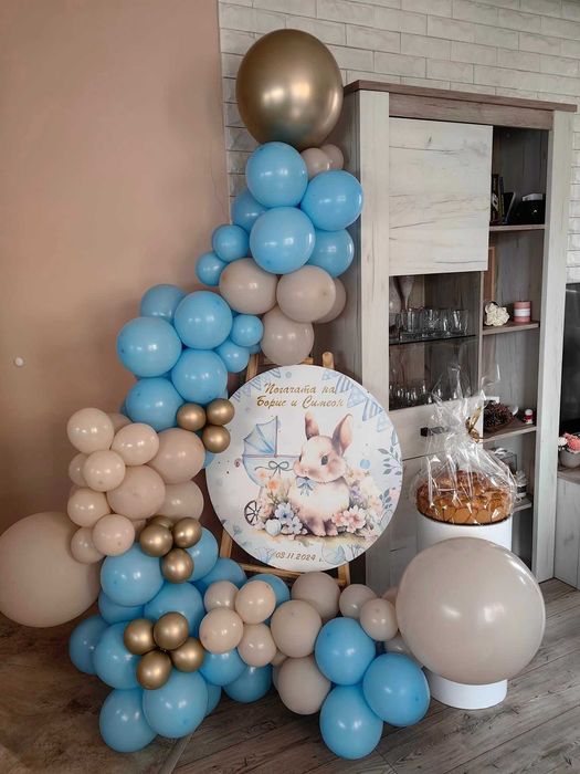 Украса за погача, кръщение, детски рожден ден, посрещане на бебе