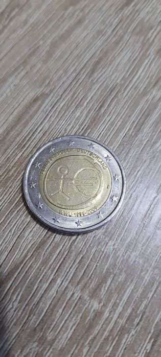 Monedă 2 euro rară 1999-2009