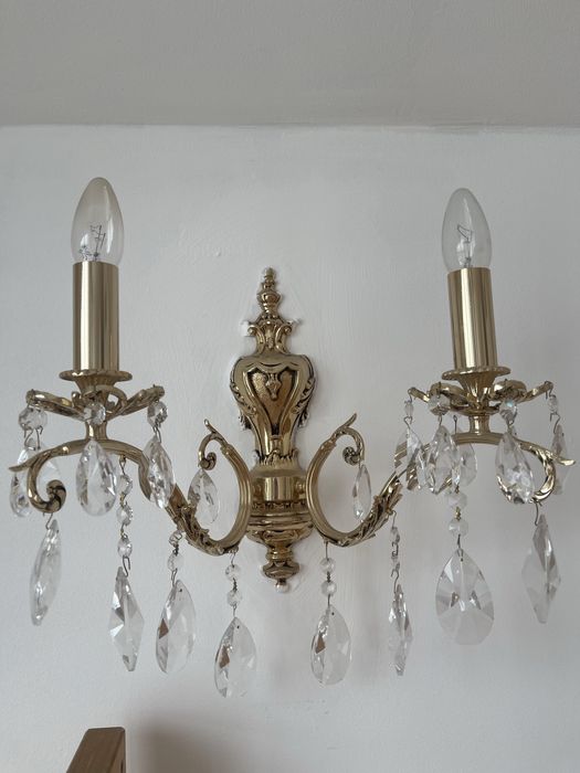 Продам настенное бра, хрусталь