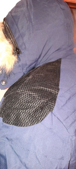 Geacă îmblănită David Outwear, XXXL, bleumarin, nouă cu etichetă