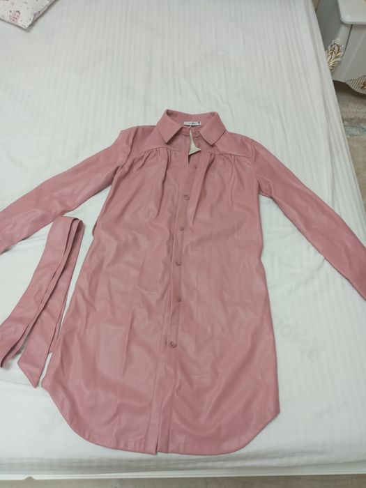 Платье рубашка с поясом