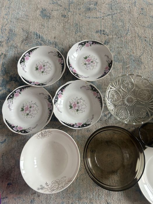 Тарелки и кружки б/у