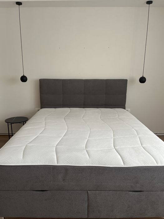 Pat boxspring gri