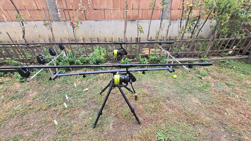 Set lansete Okuma Custom Black si rodpod+avertizori si hangere
