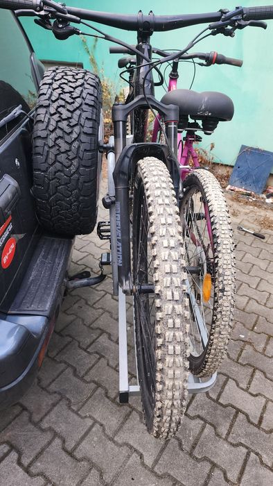 Suport 2 biciclete EUFAB auto pt cârlig
