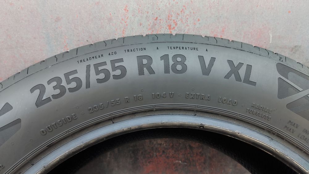 4бр. летни гуми 235/55/18 Continental 
dot4921
6.4mm грайфер