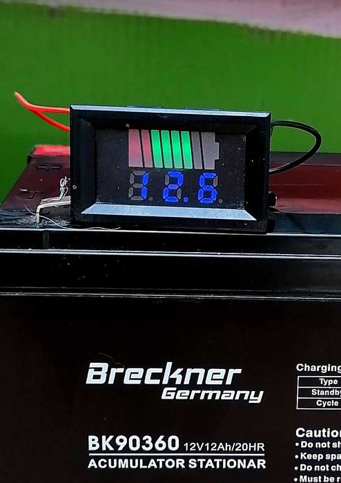 12V - 12 Ah Baterie / Acumulator Ideal Perntru Iluminat Fara Retea Electrica