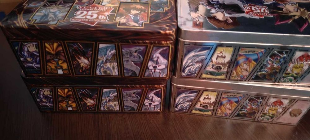 Vand 600 carti Yu-Gi-Oh originale 2021-2026 in Tins(cutii metalice)