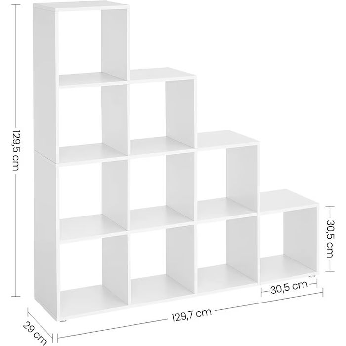 Етажерка VASAGLE Стълба 10 Cube, библиотека