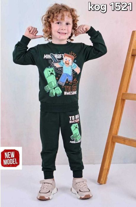 Нови Детски комплект за момче Спайдермен и Майнкрафт