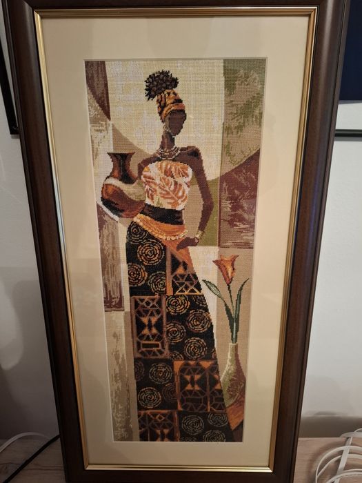 Goblen Femeie Africana 15 x 40 cm