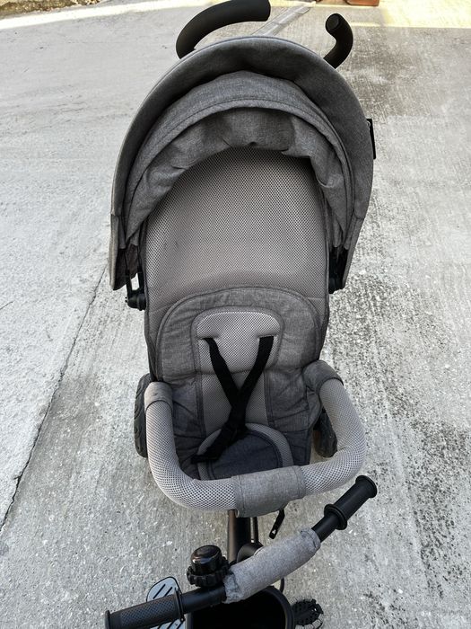 Триколка Kinderkraft Spinstep сива