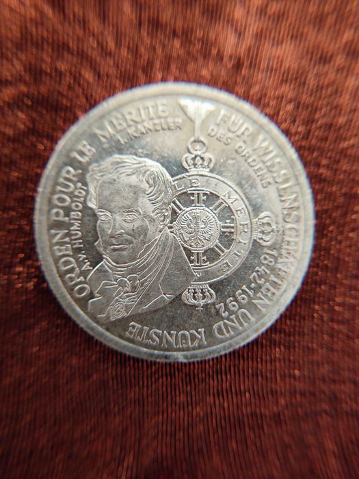 Юбилейна сребърна монета – Германия 1992, Орден „Pour le Mérite“