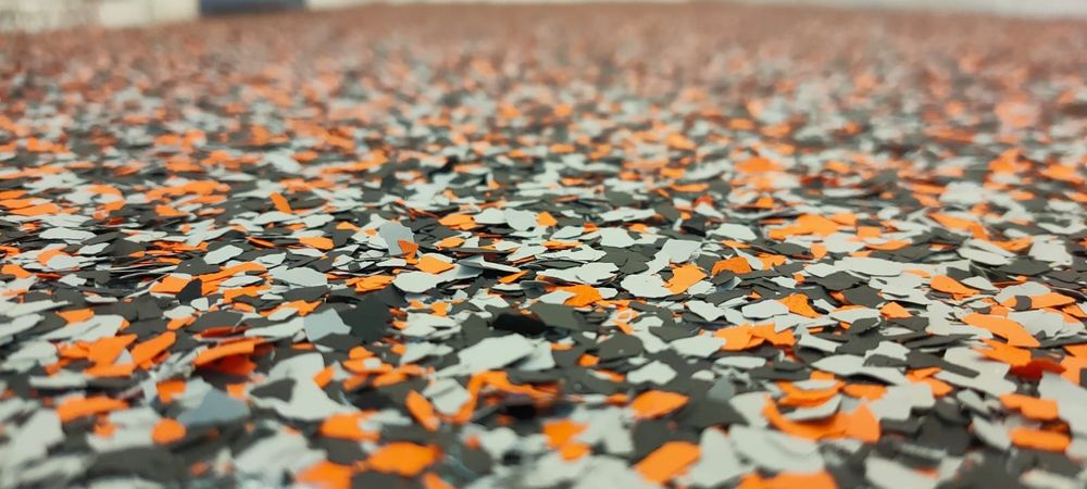 Pardoseala epoxidica , pardoseli industriale, Full Flake