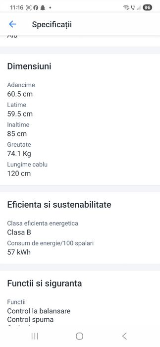 Masina  De Spalat  Rufe