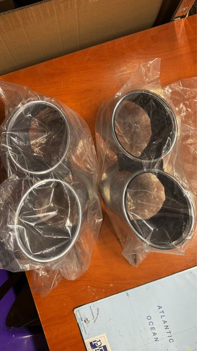 Оригинални Audi SQ7 стоманени хромирани накрайници генерация ауспух