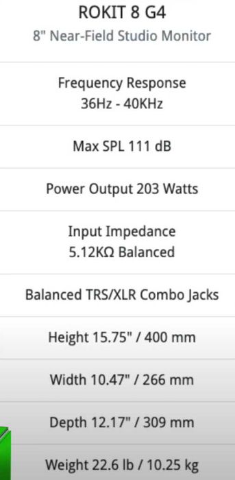 KRK Rokit 8 G4 - Студио Монитори/Колони