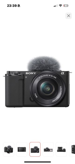 Фотокамера Sony ZV-E10 KIT 16 50mm чёрный