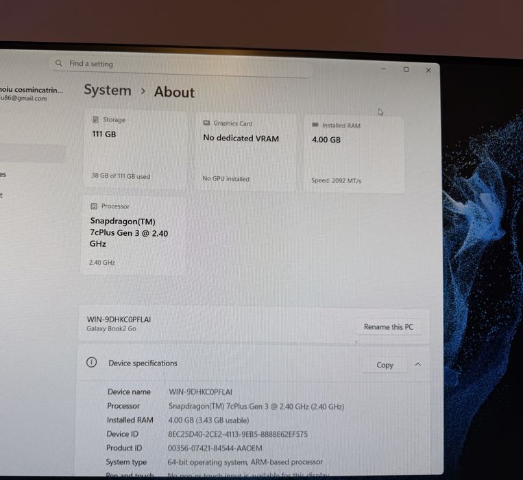 Laptop Samsung de piese