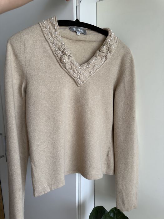 Max Mara пуловер с вълна и кашмир