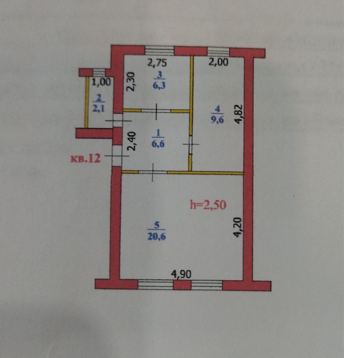 Квартира 2 комн.