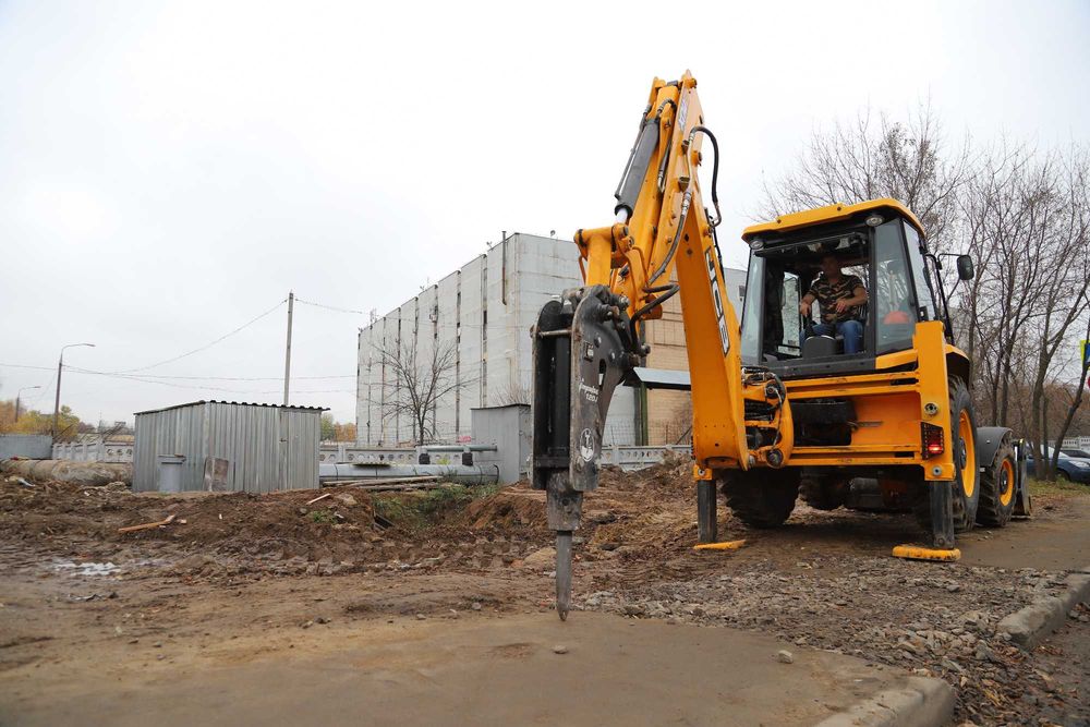 Гидромолот на JCB