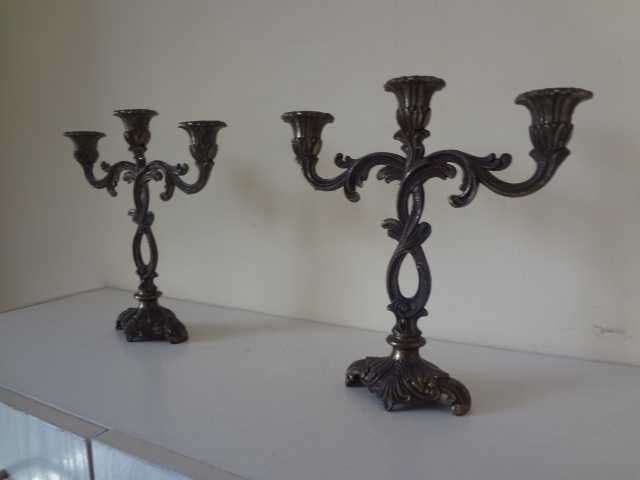 Комплект от 2 бр. бронзови свещника от Германия