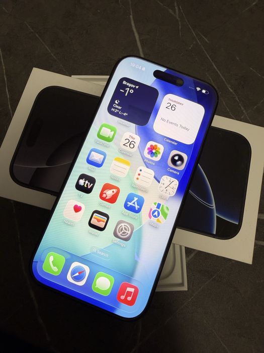Iphone 16 pro, titanium black,ca nou