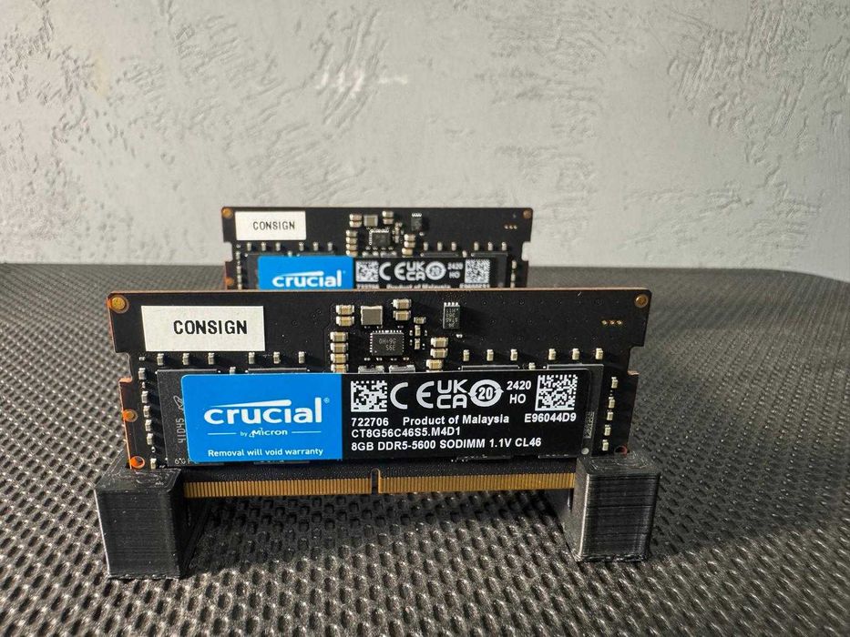 DDR5 Kit 16GB 2x8GB 5600Mhz Crucial by Micron Memorie RAM Laptop SODIMM