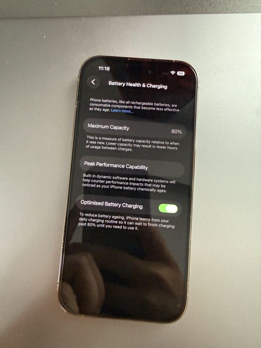 Iphone 14 pro, 128gb, gold, 80% baterie