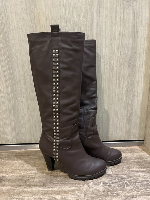 Дамски ботуши от естествена кожа