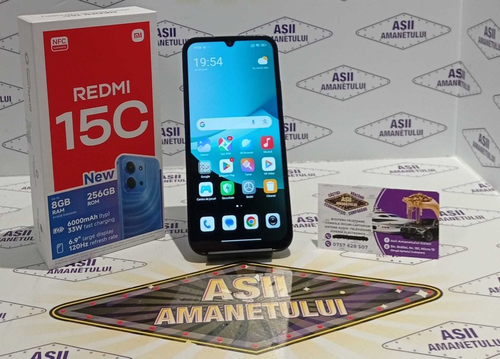 Asii Amanetului-REDMI 15C dual sim, ca NOU, 256GB, 8GB RAM