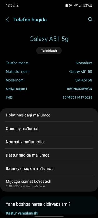 Samsung galaxy A51 5g 6/128