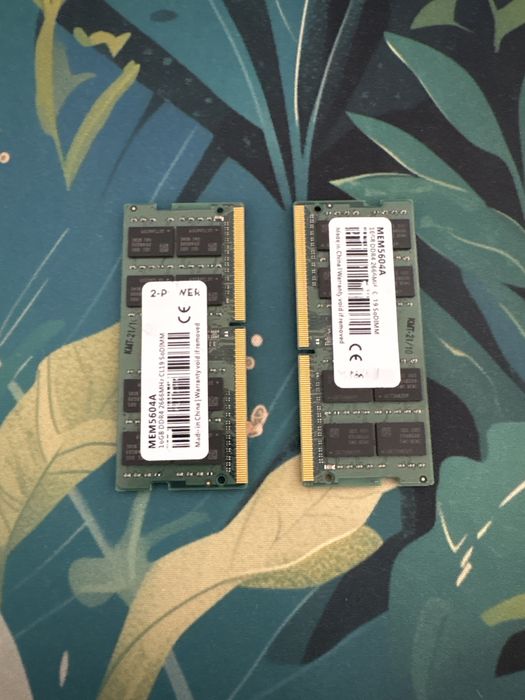 Kit Memorie RAM Laptop 32GB (2x16GB) DDR4 2666MHz CL19 SODIMM.