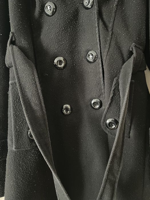 Дамско черно палто